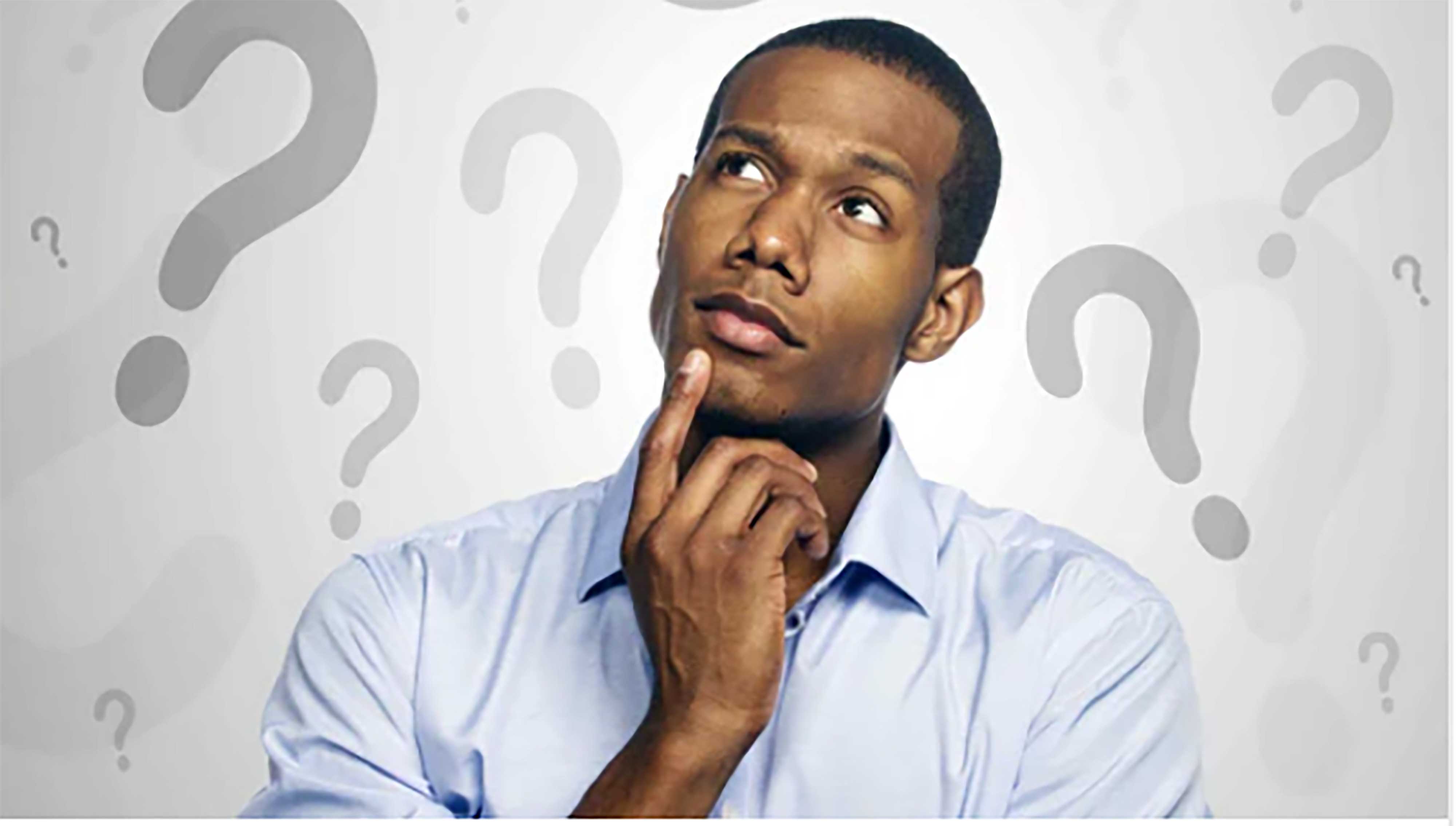 man questioning body odor