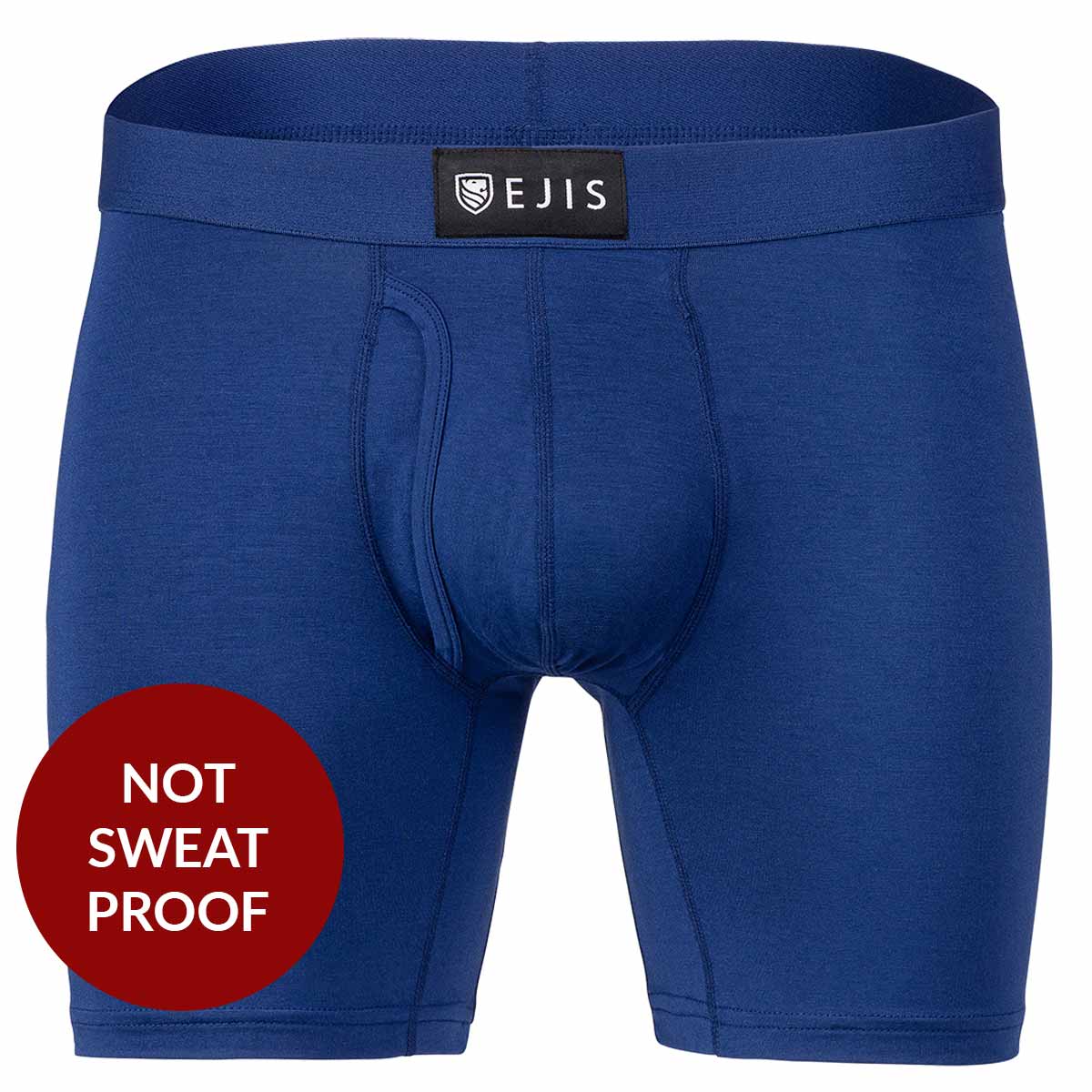 Navy Essential Men's Boxer Briefs Underwear with Fly (1 Pack) - Ejis