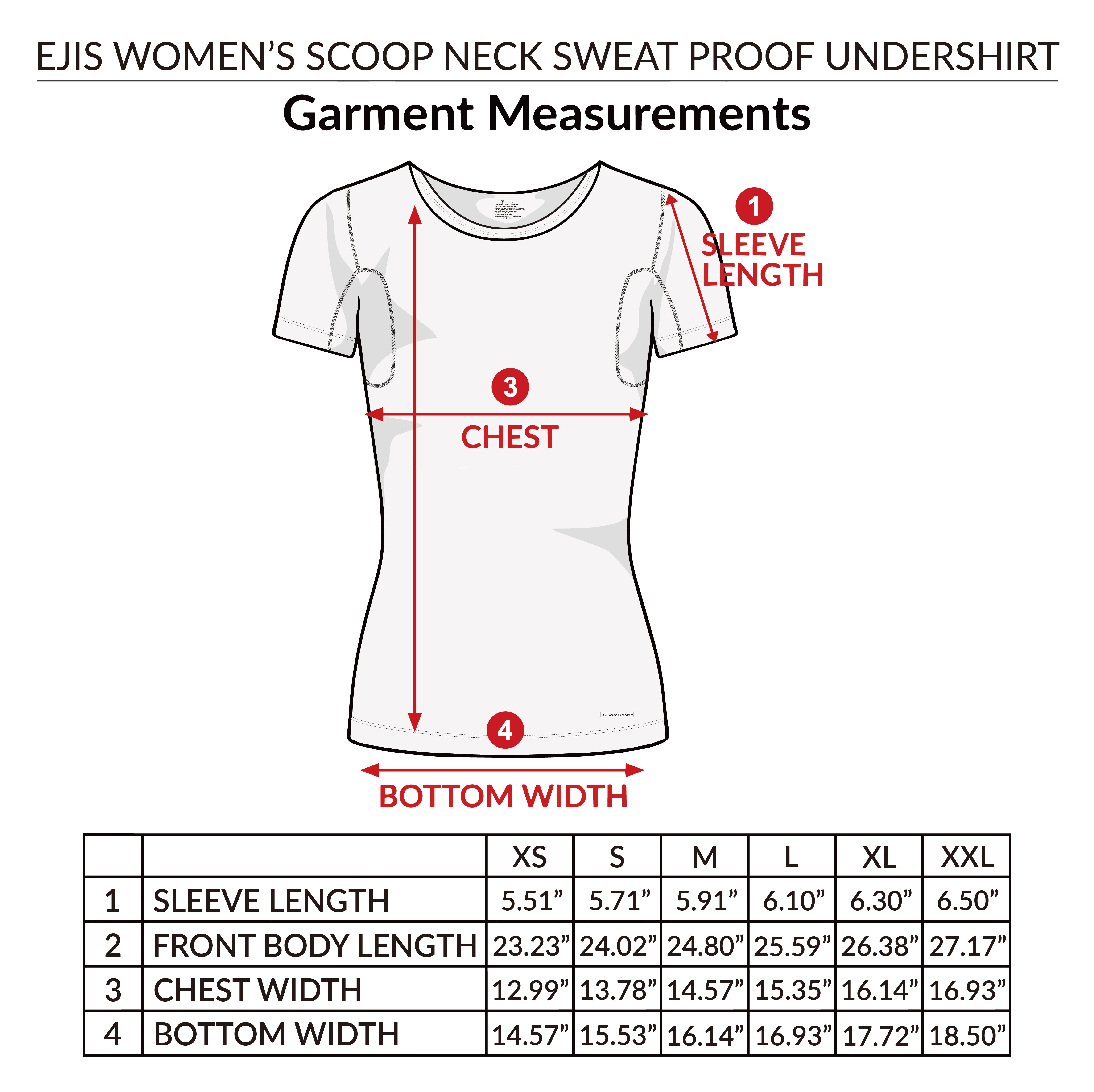 Women's Scoop Neck Sweat Proof Undershirt