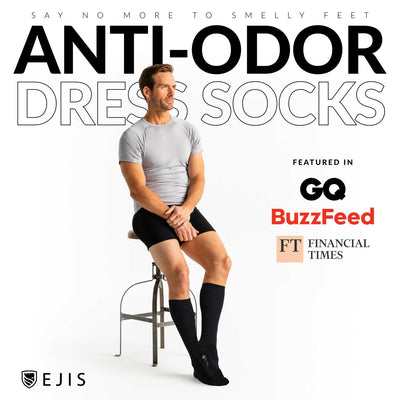 Anti-Odor Dress Socks for Men with Sweaty Feet - Ejis