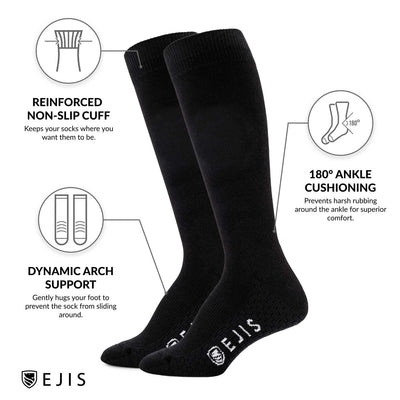 Anti-Odor Dress Socks for Men with Sweaty Feet - Ejis