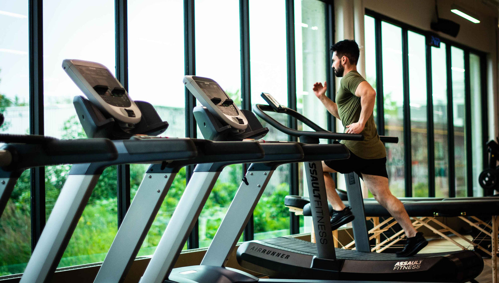 active man at gym