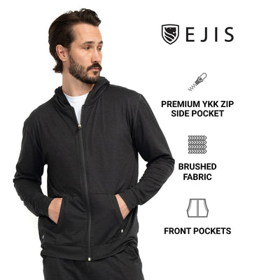 Conquest Athletic Full Zip Hoodie for Men - Ejis