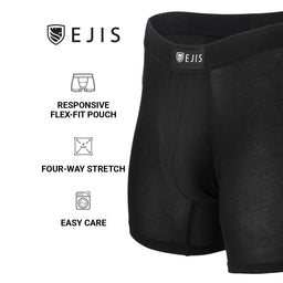 Boxershort Heren Zwart Tencel™ Micro Modal | Ollies Fashion