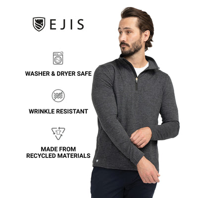 Conquest Athletic Half Zip Pullover for Men - Ejis