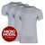 Crew Neck Micro Modal Sweat Proof Undershirt For Men - Grey 3-Pack - Ejis