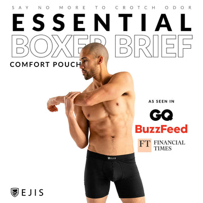 Essential Men's Boxer Briefs Underwear with Pouch (1 Pack) - Ejis