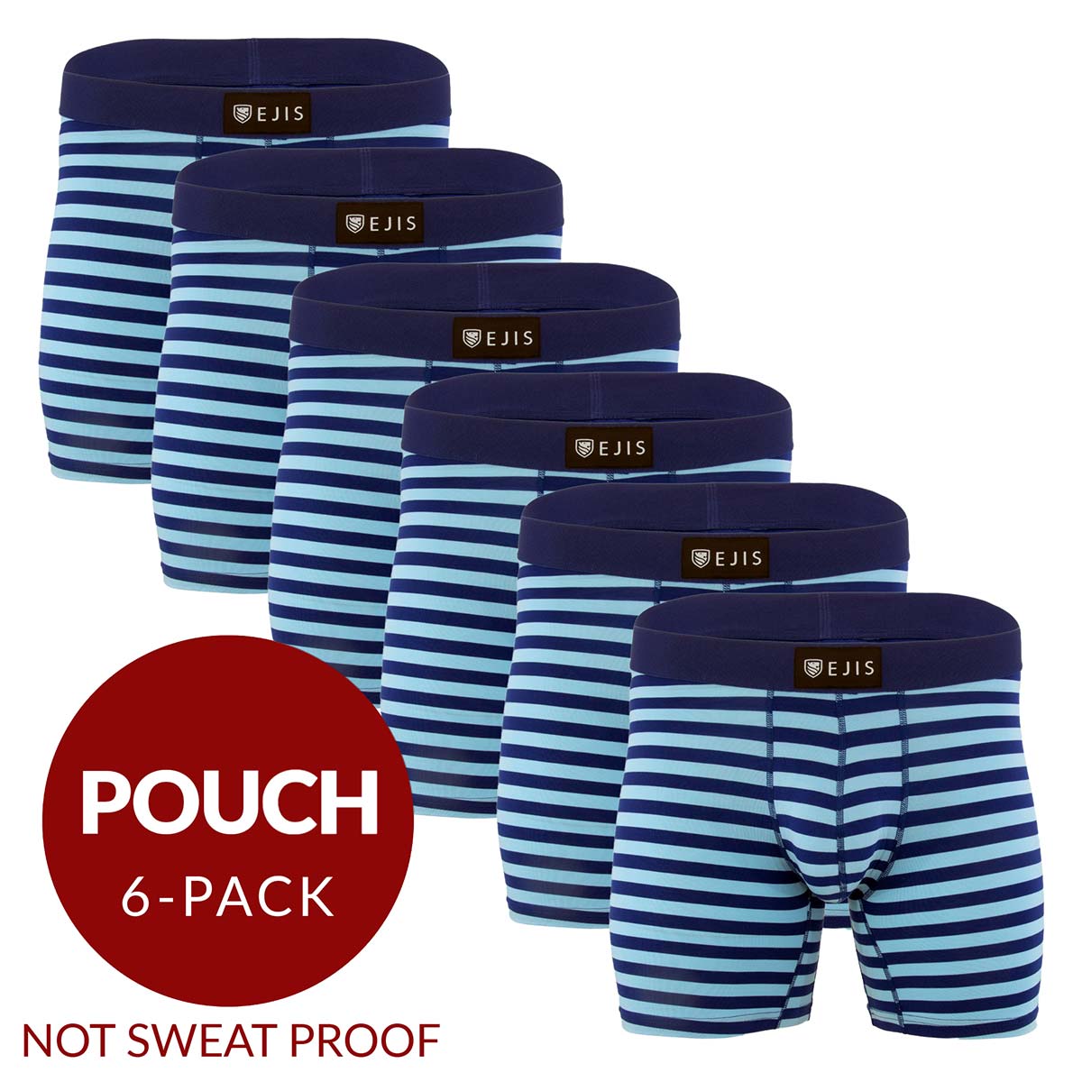 Ejis Men's Sweat Proof Boxer Briefs w/Fly, Anti-Odor, Micro Modal Underwear  (Medium, Black) : Buy Online at Best Price in KSA - Souq is now :  Fashion
