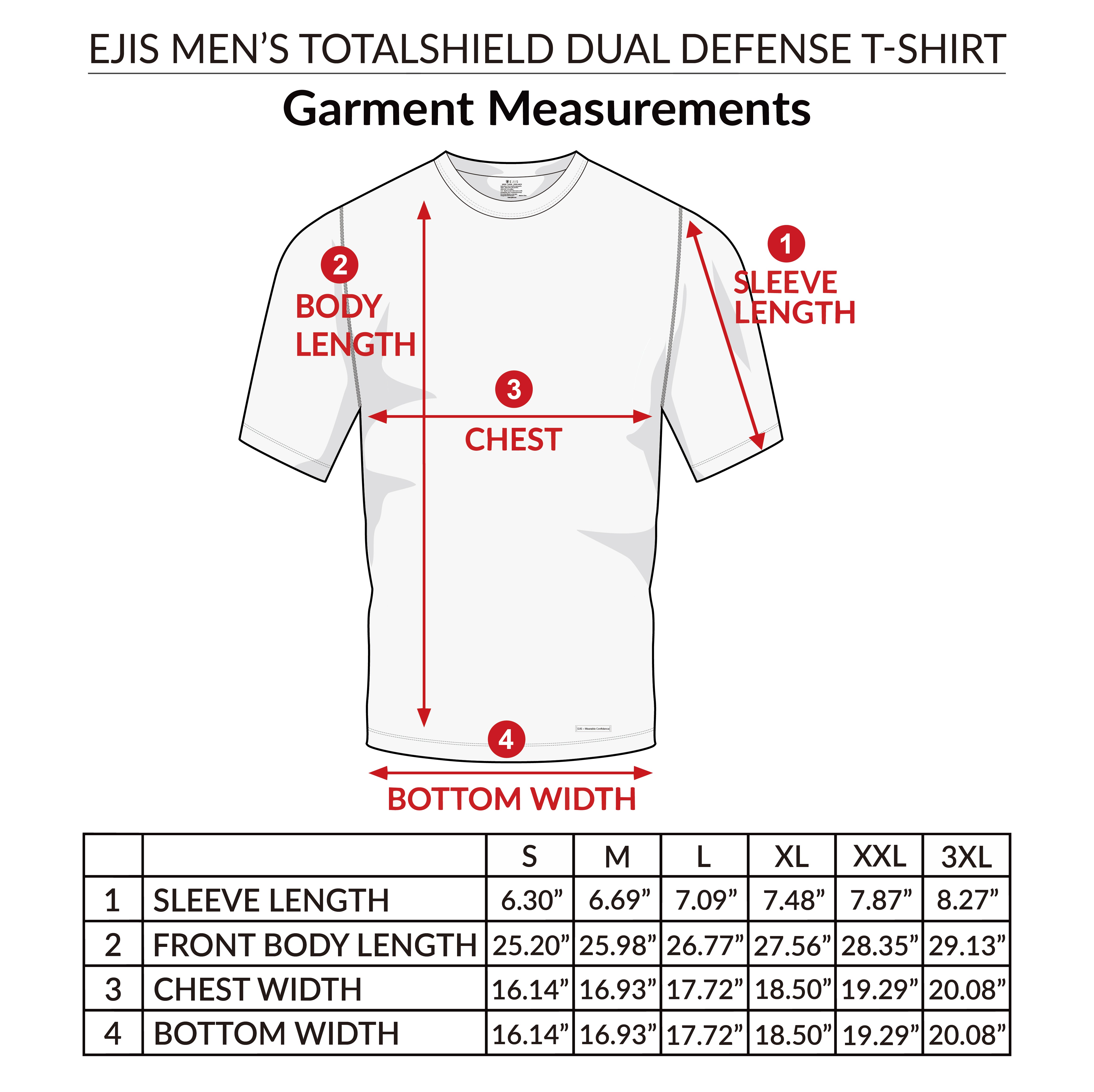 Ejis Men's TotalShield Dual Defense T-Shirt