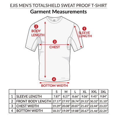 Ejis Men's TotalShield Sweat Proof T-Shirt - Ejis