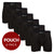 Sweat Proof Men's Boxer Briefs with Pouch - Black 6pk - Ejis