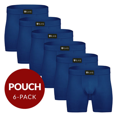 Sweat Proof Men's Boxer Briefs with Pouch - Navy 6pk - Ejis