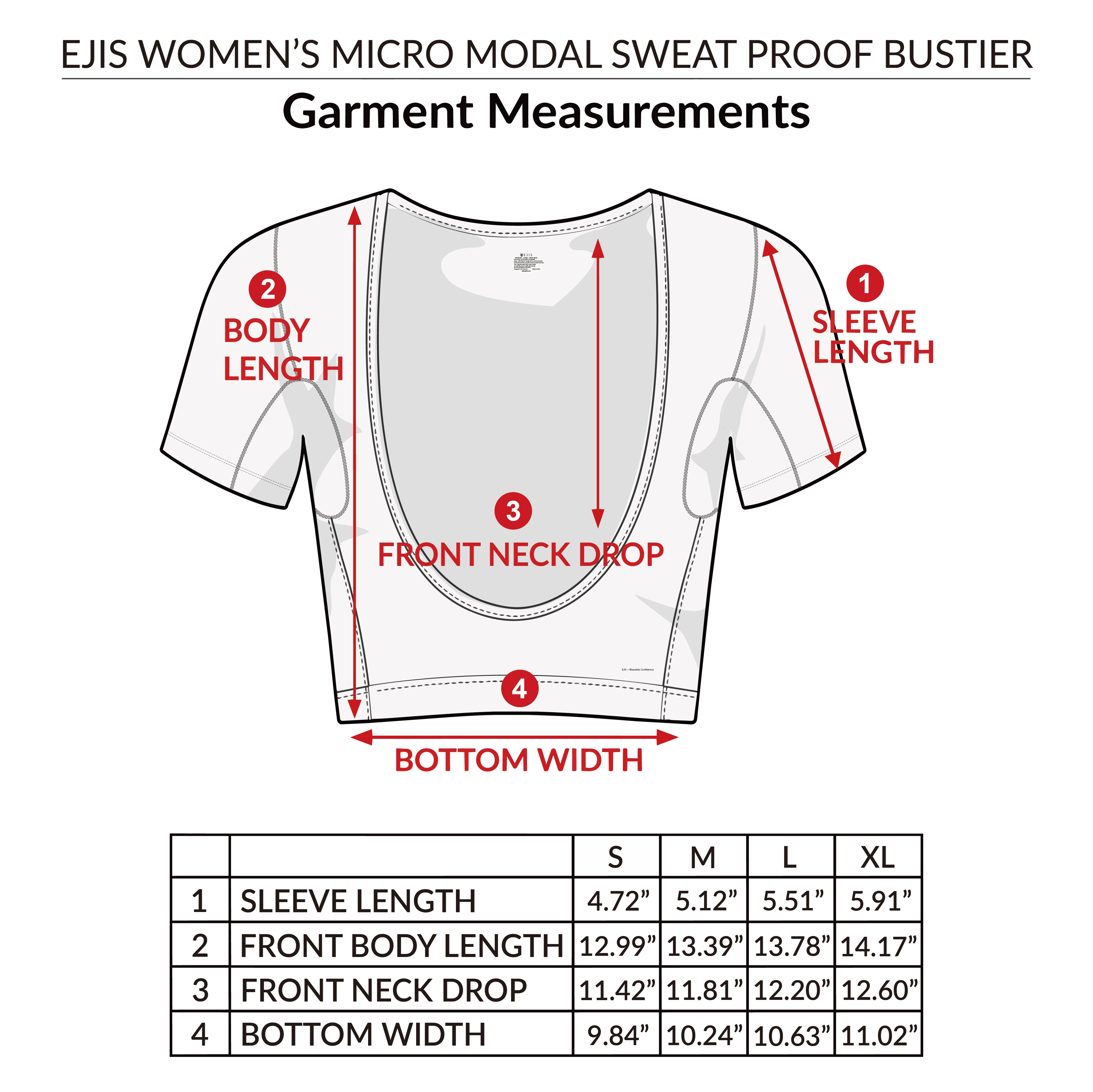 Women's Micro Modal Sweat Proof Bustier