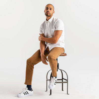 V-Neck Micro Modal Back & Underarm Sweat Proof Undershirt for Men - Ejis