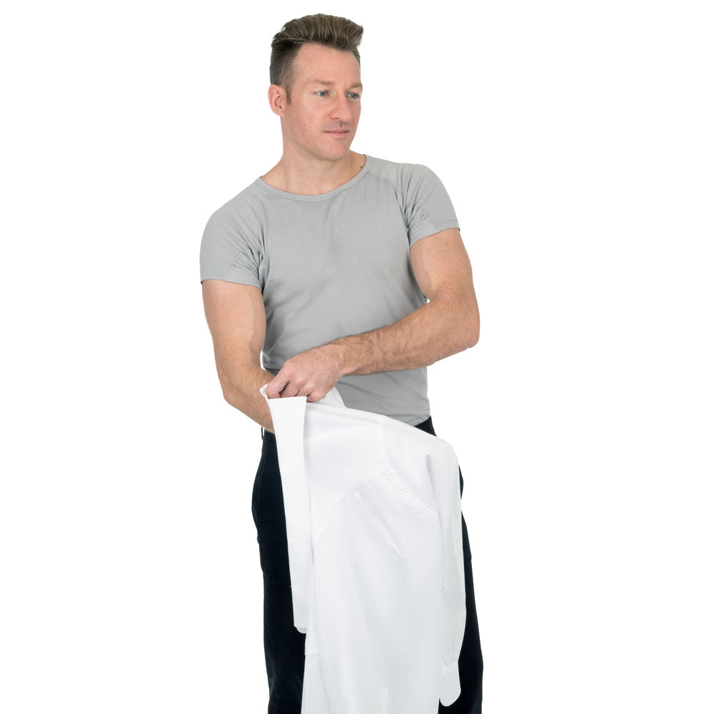 Crew Neck Cotton Sweat Proof Undershirt For Men with Sweat Pads