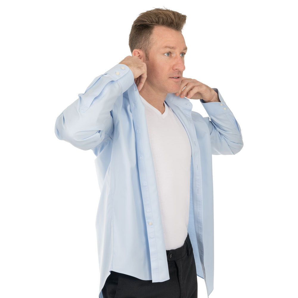 undershirt for dress shirt V-Neck Cotton Sweat Proof Undershirt For Men by Ejis White / XXXL
