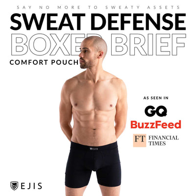 Sweat Proof Boxer Briefs with Comfort Pouch - Ejis
