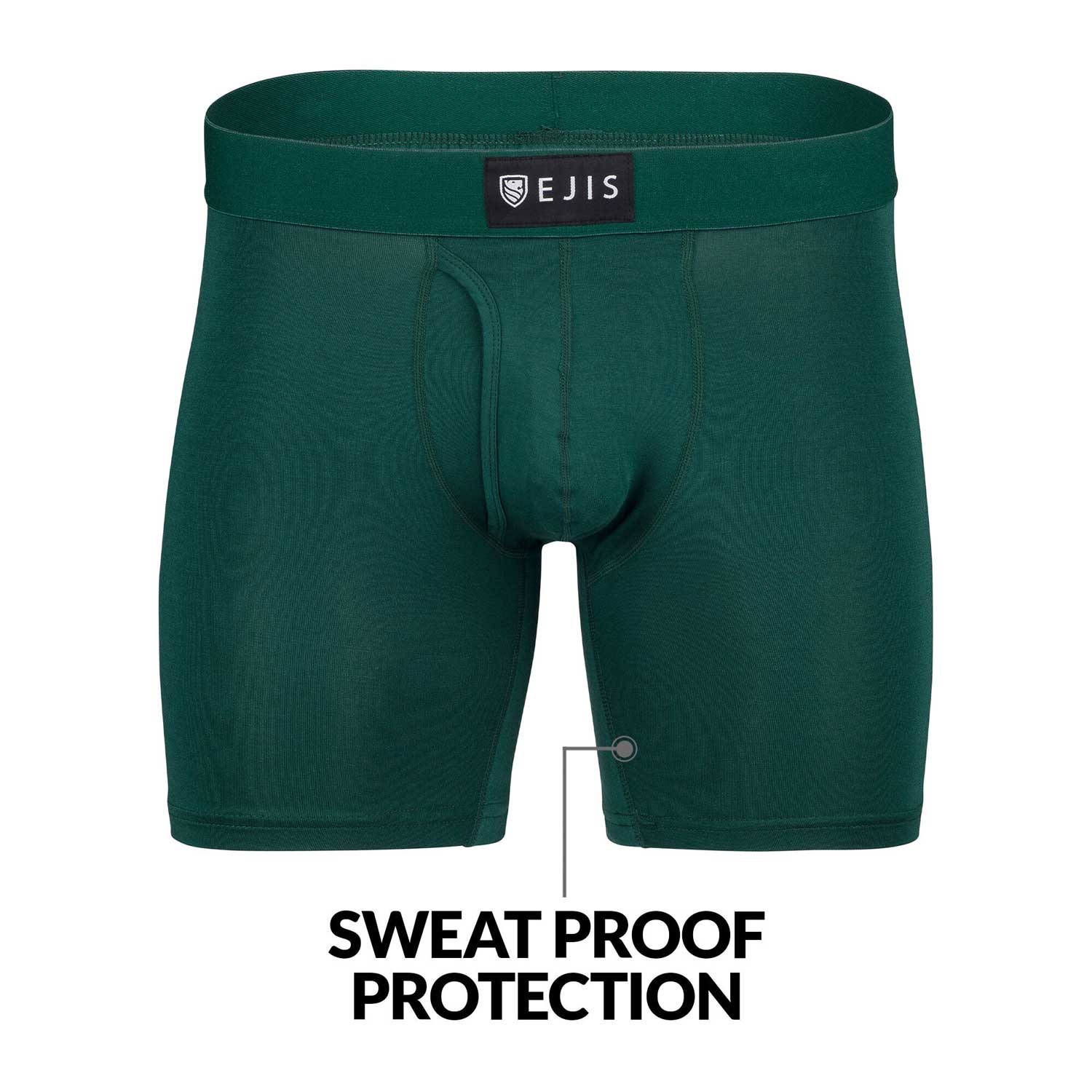 Fly Sweat Proof Mens Boxer Briefs with Sweat Pads and Silver Treated to Fight  Odor– Ejis