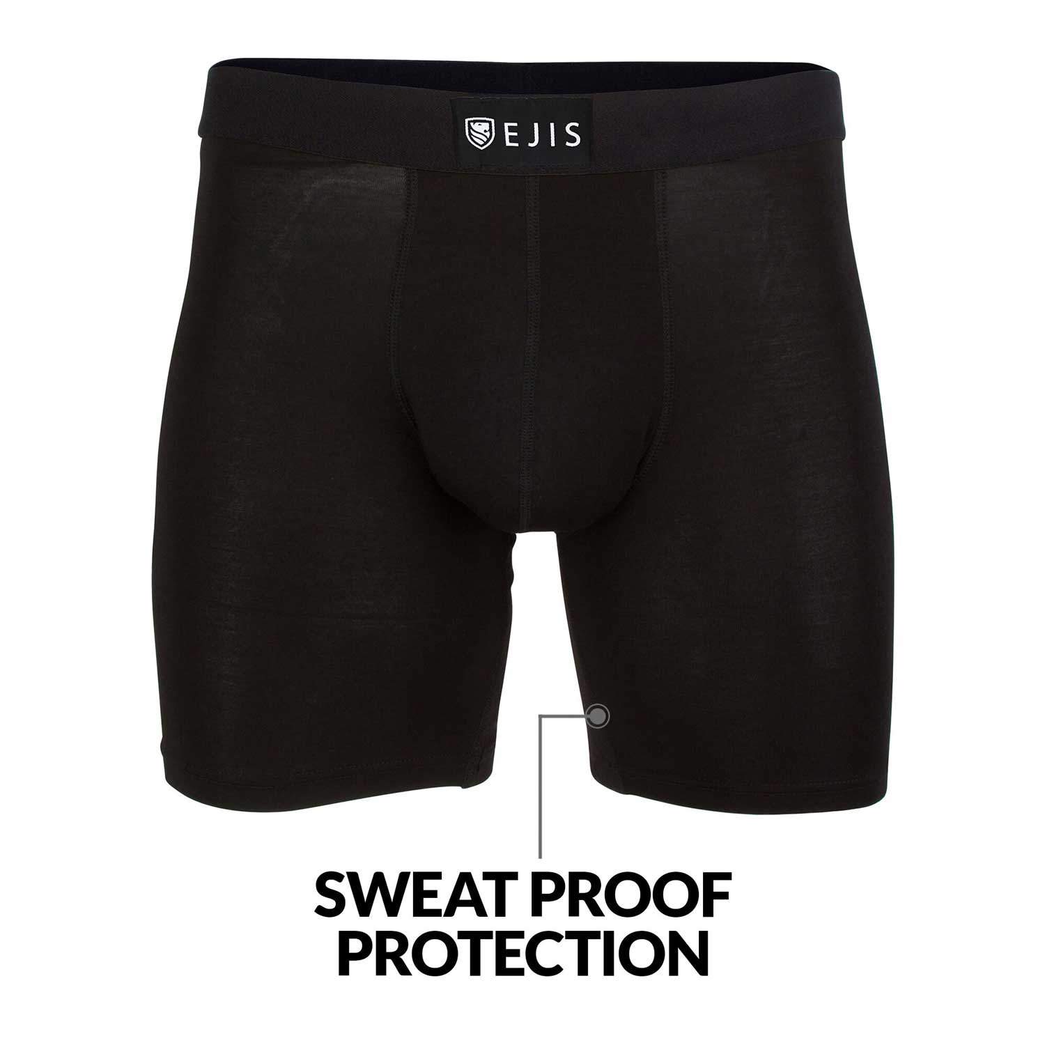 Pouch Sweat Proof Mens Boxer Briefs with Sweat Pads and Silver Treated to Fight  Odor– Ejis