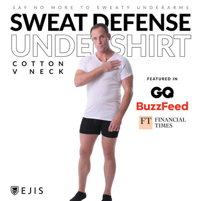 Cotton V-Neck Sweat Proof Undershirt - Ejis