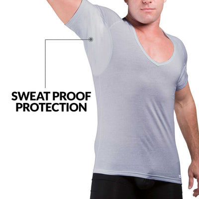 Cotton Deep V Sweat Proof Undershirt - Ejis