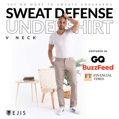 Micro Modal V-Neck Sweat Proof Undershirt - Ejis