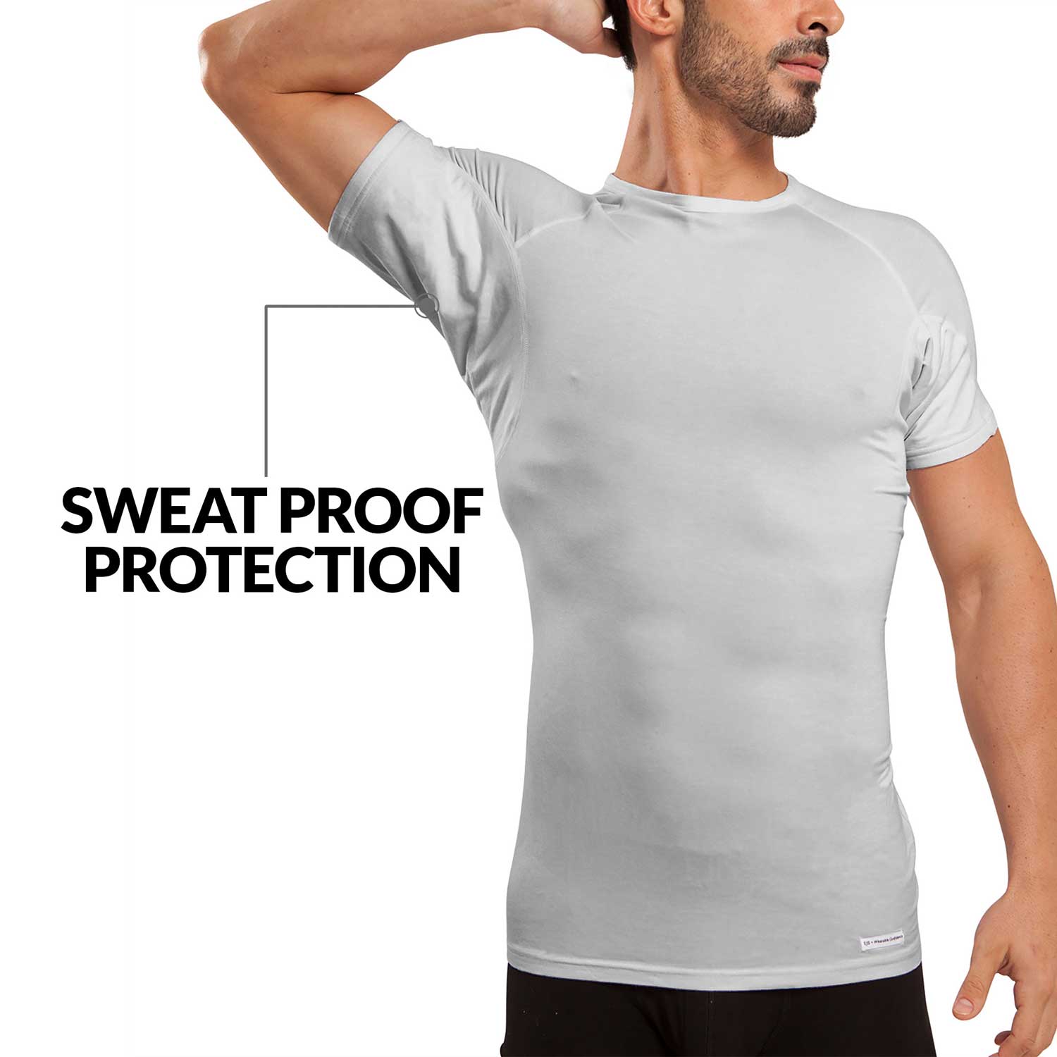 Vneck Tshirts Shirts For Men Sweat Proof Undershirts: Sweat Proof