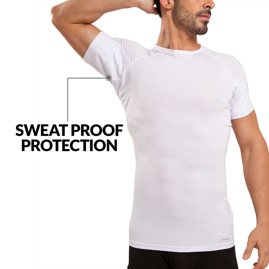 V-Neck Micro Modal Sweat Proof Undershirt For Men With, 52% OFF