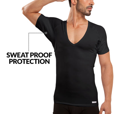 Micro Modal Deep-V Sweat Proof Undershirt - Ejis