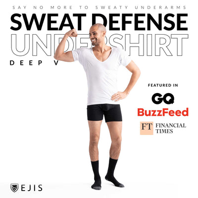 Micro Modal Deep-V Sweat Proof Undershirt - Ejis